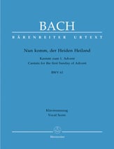 Nun Komm Der Heiden Heiland SATB Choral Score cover